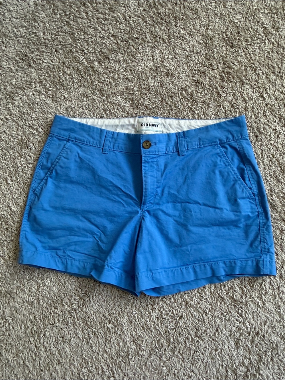 Old Navy Women's Cobalt Blue Chino Shorts
